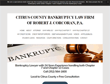 Tablet Screenshot of corcoranlawfirm.org